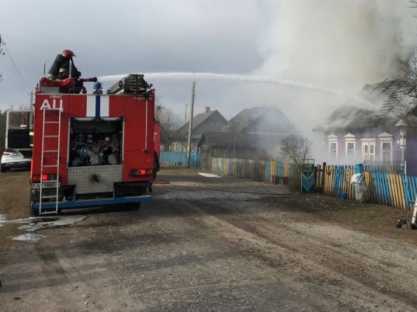 В Ганцевичском районе горел жилой дом В Ганцевичском районе горел жилой дом