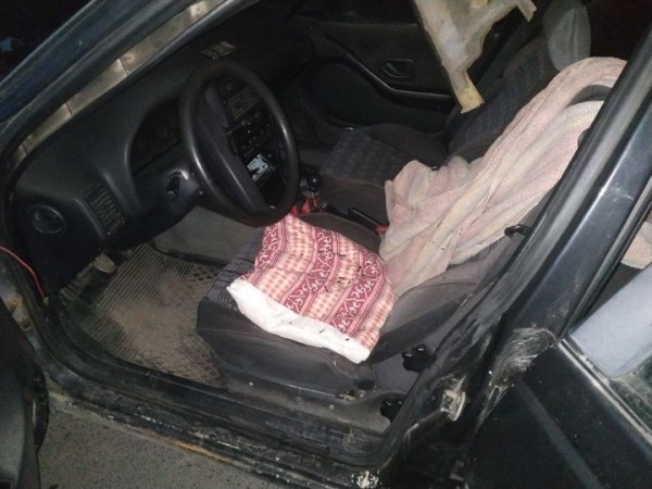 В Бресте на Суворова горел автомобиль Peugeot