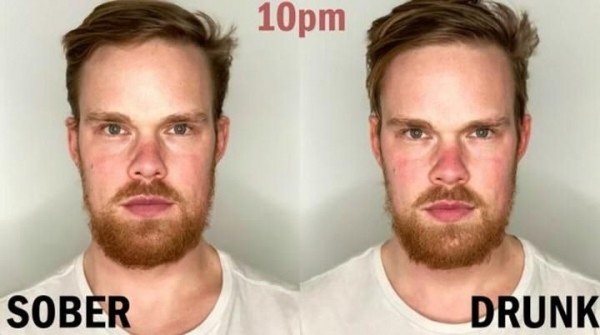 Парни пили алкоголь 12 часов подряд. Как изменилась их внешность