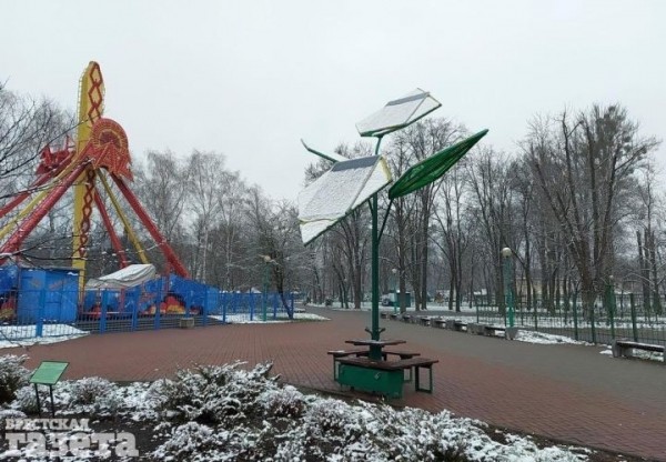 Смотрите, как снег преобразил главный городской парк Бреста