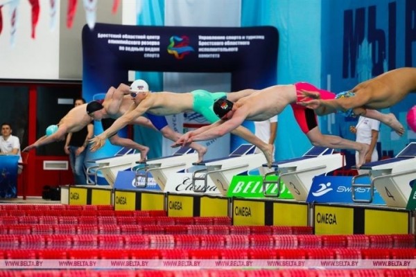 Открытый чемпионат Беларуси по плаванию проходит в Бресте. Фоторепортаж