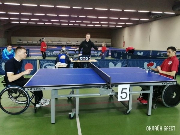 Инваспортсмены из Бреста показали хорошие результаты на чемпионате РБ по настольному теннису