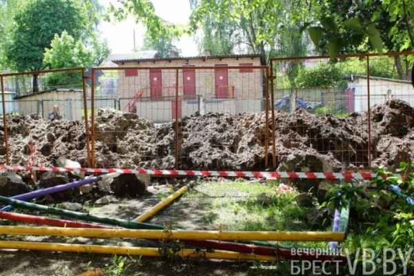В Бресте у перекрестка Машерова – Шевченко срезали деревья В Бресте у перекрестка Машерова – Шевченко срезали деревья