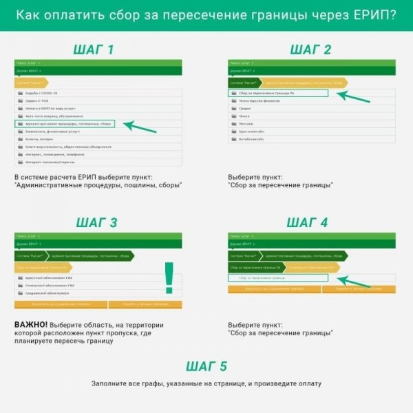 Госпогранкомитет рассказал, как платить местный сбор за пересечение границы