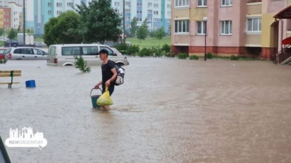 Посмотрите, как затопило Гродно