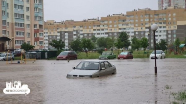 Посмотрите, как затопило Гродно