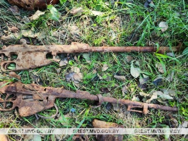 Житель Брестской области копал выгребную яму и нашел военный арсенал