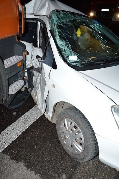 В Польше грузовик с белорусом столкнулся с автомобилем Honda