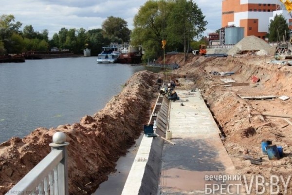 Обустройство Набережной в Бресте выходит на финишную прямую