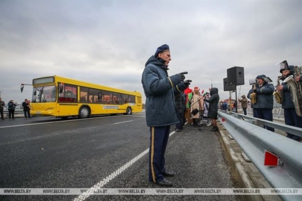 В Кобрине открыли движение по обновленному мосту через Мухавец