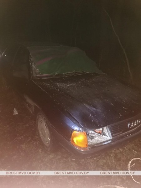 Водитель сбил пешехода и скрылся, бросив авто в лесу. Случай в Брестской области Водитель сбил пешехода и скрылся, бросив авто в лесу. Случай в Брестской области