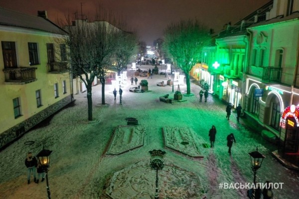 В Бресте выпал снег
             
                В Бресте выпал снег