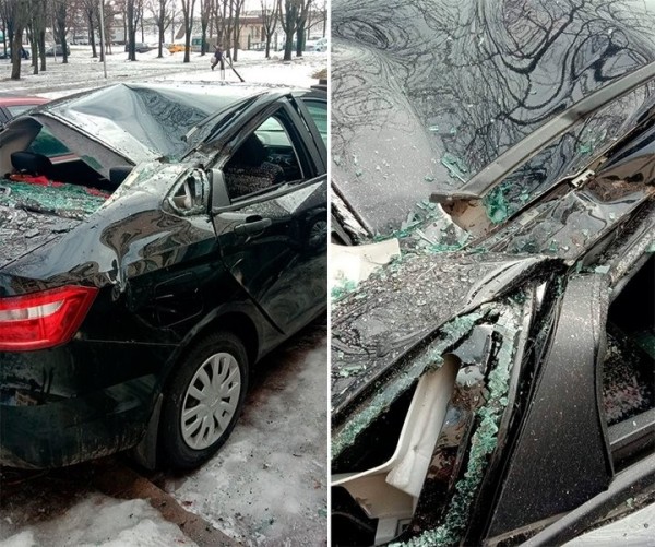 Белоруска: «С крыши упала бетонная балка на мою машину. И кто возместит ущерб?» Белоруска: «С крыши упала бетонная балка на мою машину. И кто возместит ущерб?»