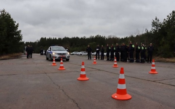 В Барановичи съехалось много сотрудников ГАИ