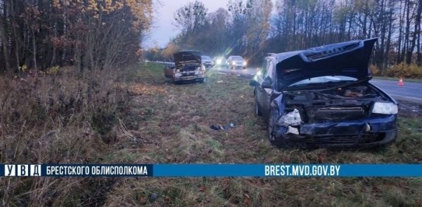 В Брестской области произошло лобовое столкновение со смертельным исходом