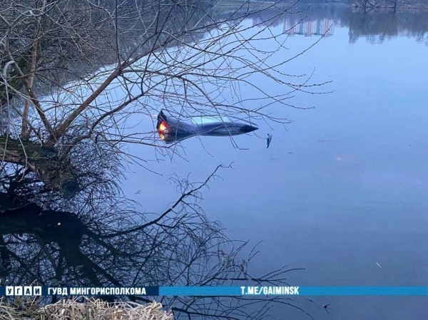 В Беларуси пьяный водитель утопил автомобиль