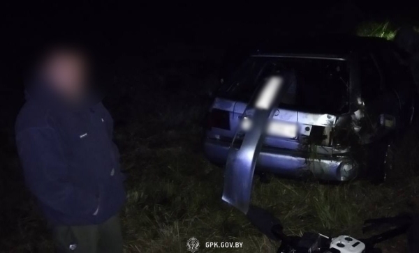 Водитель разбил Audi, удирая от пограничников