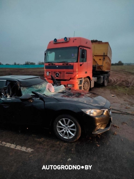 Буксировочный трос в сумерках прошил Mazda. Слова водителя
